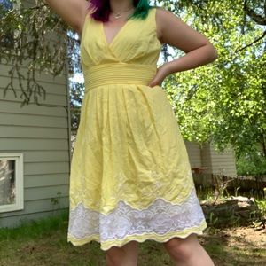 Beautiful yellow flowy dress